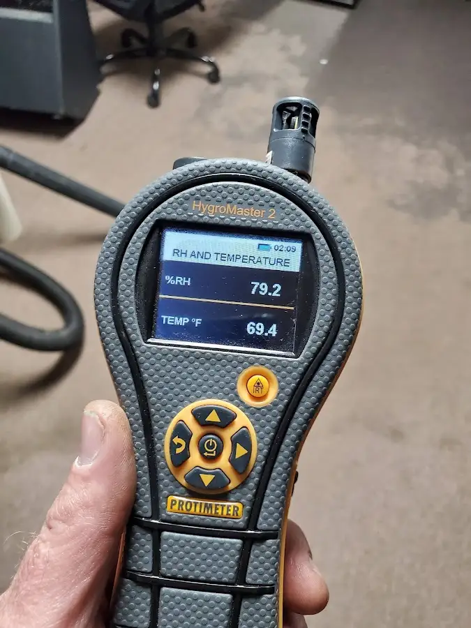 Moisture meter humidity assessment for Fire & Smoke Damage Restoration in Mercedes